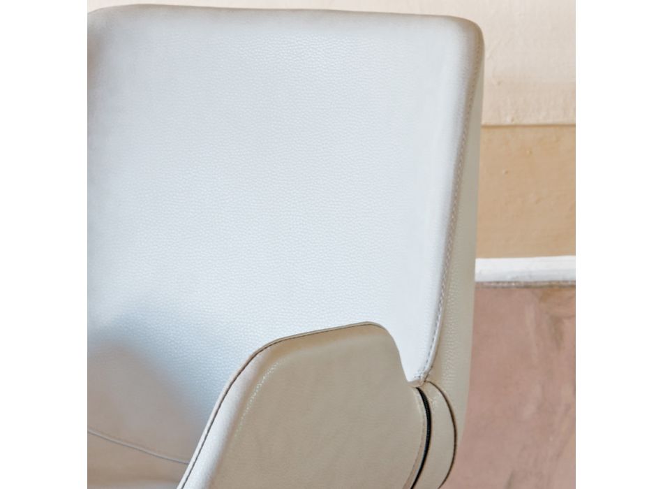 Spisestuestol med moderne design i læder Lavet i Italien - Simba Viadurini