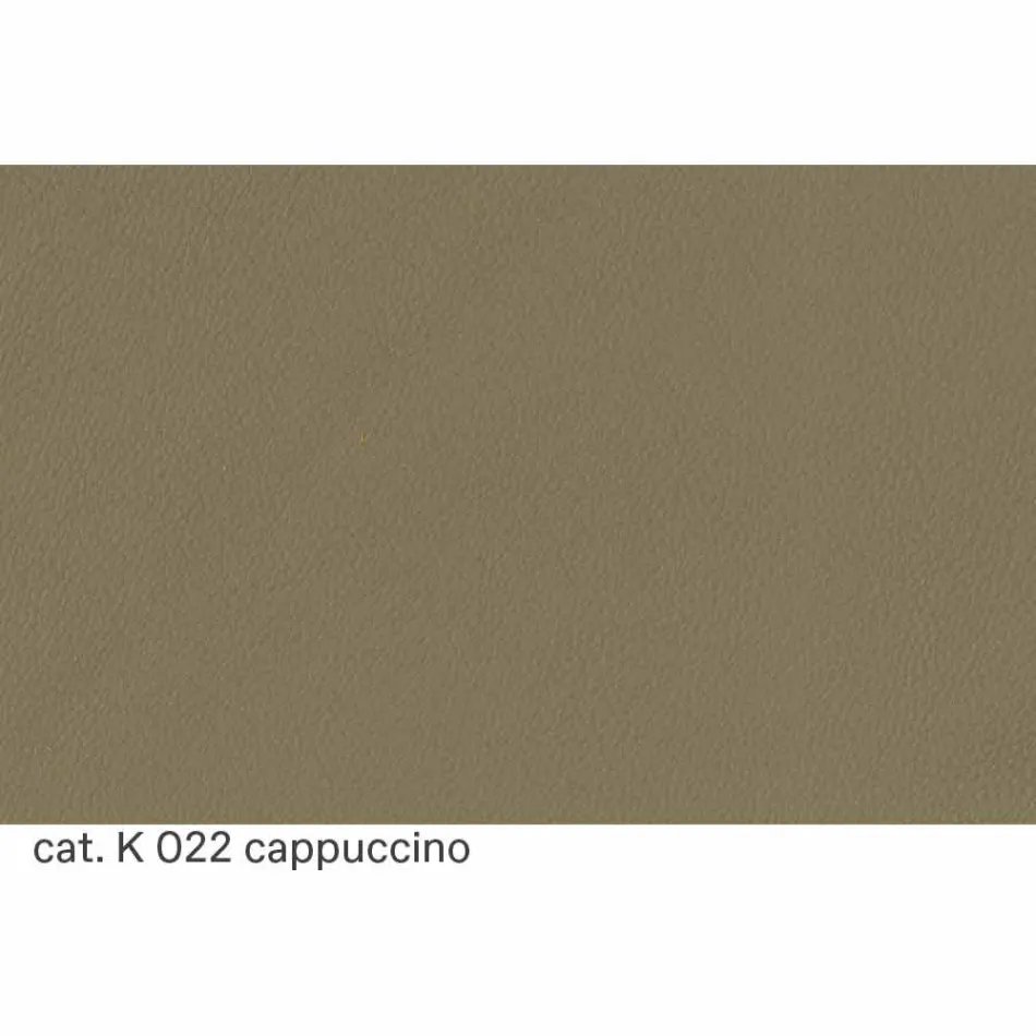 Spisestuestol i forkromet stål og læder Fremstillet i Italien - Beniamino Viadurini