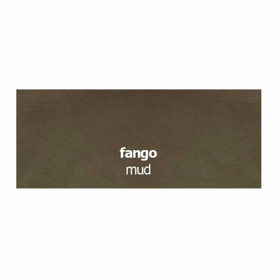 Spisestolstol i økolæder og metal fremstillet i Italien, 2 stykker - selen Viadurini