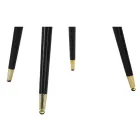 Spisestuestol i træ med sæde beklædt i stof - Latina Viadurini