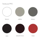 Metal spisestuestol beklædt med imiteret læder, 4 stk - Nadia Viadurini