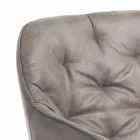 Spisestuestol i Aged Effect Læder 2 stk - Garbina Viadurini