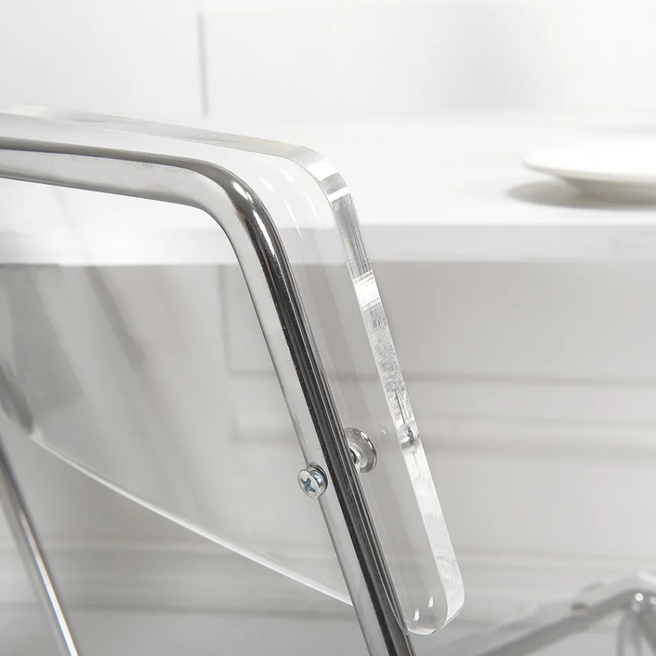 Plexiglas spisestuestol Made in Italy 2 stk - Charlotte Viadurini