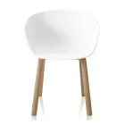 Spisestuestol i polypropylen og metal 4 stk - Severina Viadurini