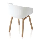 Spisestuestol i polypropylen og metal 4 stk - Severina Viadurini