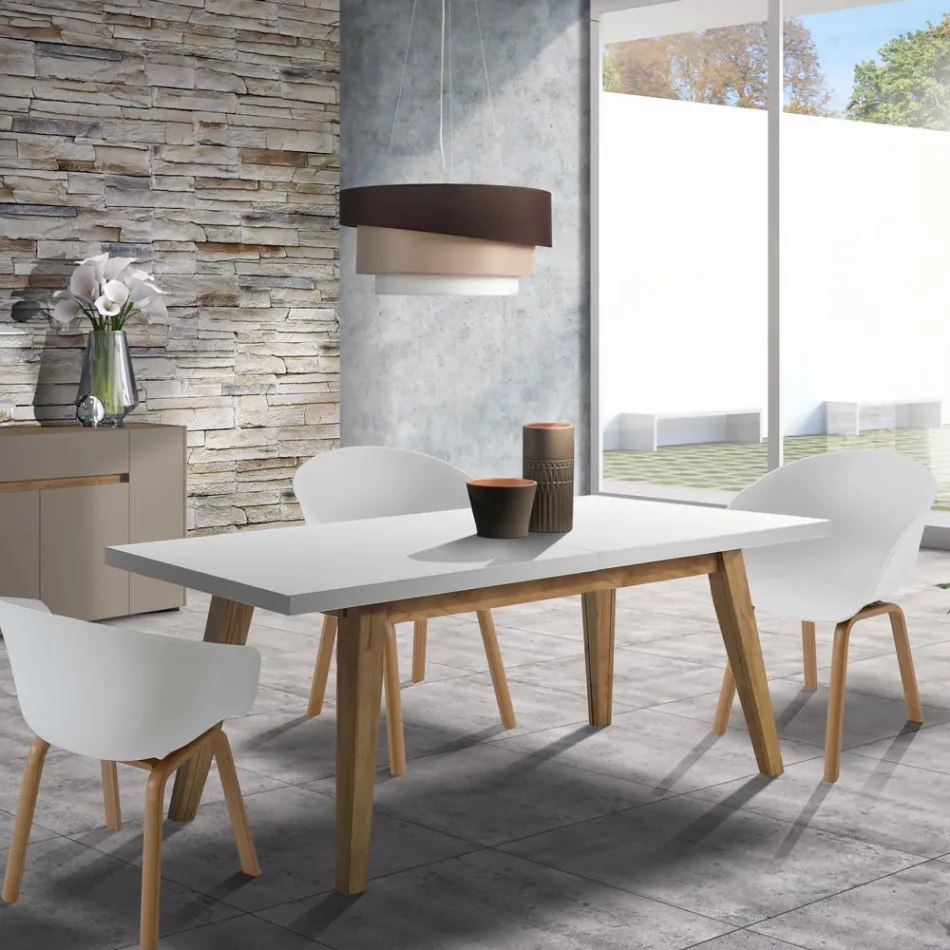 Spisestuestol i polypropylen og metal 4 stk - Severina Viadurini