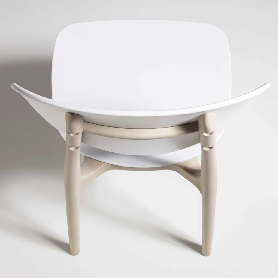 Stabelbar spisestol af polypropylen, 4 stykker - Zagreb Viadurini