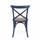 Spisestuestol i rotting og træ Klassisk Design Homemotion - Meridia Viadurini