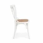 Spisestuestol i rotting og træ Klassisk Design Homemotion - Meridia Viadurini