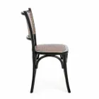 Spisestuestol i rotting og træ Klassisk Design Homemotion - Meridia Viadurini