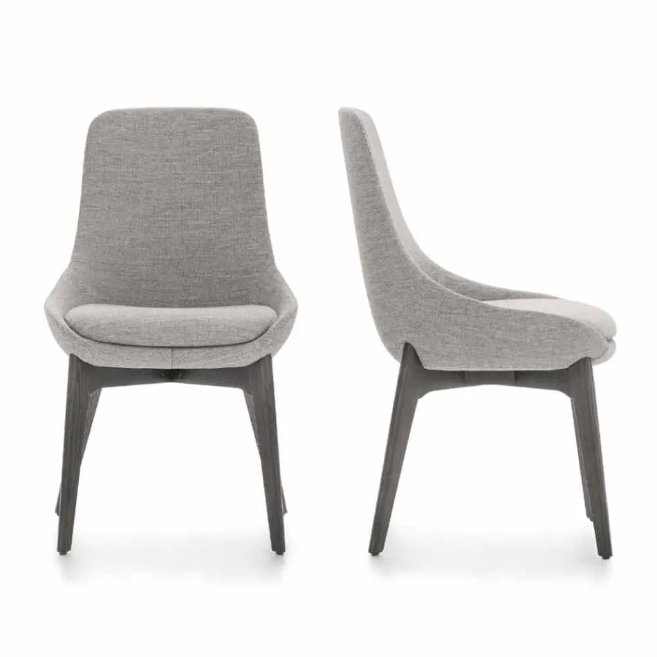 Stol spisestue med træfod lavet i Italien - kokosnød Viadurini