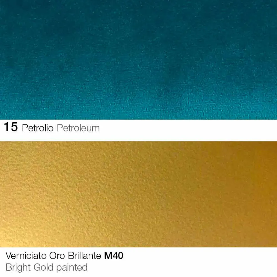 Stof spisestue med guldben fremstillet i Italien - Marchesi Viadurini