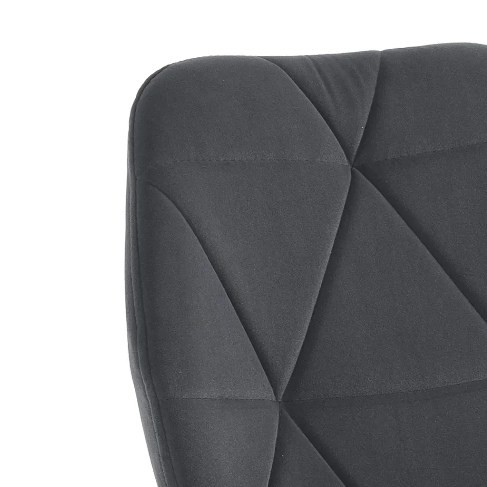 Spisestuestol i stof og gyldent metal 4 stykker - Smeralda Viadurini