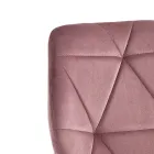 Spisestuestol i stof og gyldent metal 4 stykker - Smeralda Viadurini