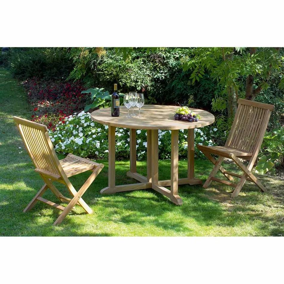 Sammenklappelig havestol i Natur Teak - Yggdrasil Viadurini