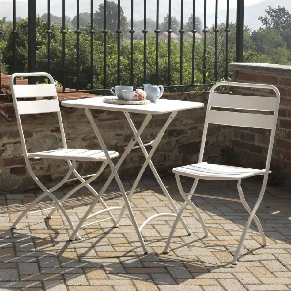 Sammenklappelig havestol lavet udelukkende af metal - Ribbon Viadurini