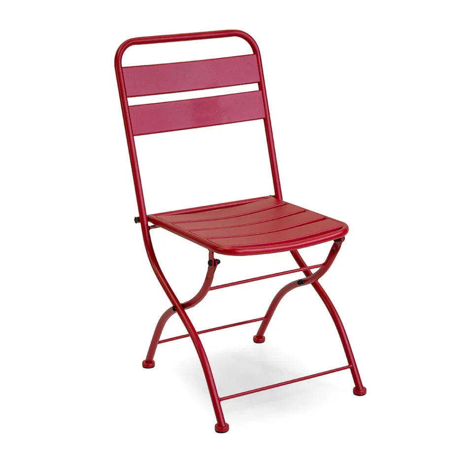 Sammenklappelig havestol lavet udelukkende af metal - Ribbon Viadurini