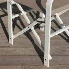 Sammenklappelig direktørstol i lærred Fremstillet i Italien, 2 stykker - Susy Viadurini