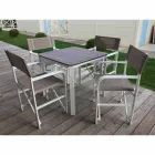 Sammenklappelig direktørstol i lærred Fremstillet i Italien, 2 stykker - Susy Viadurini