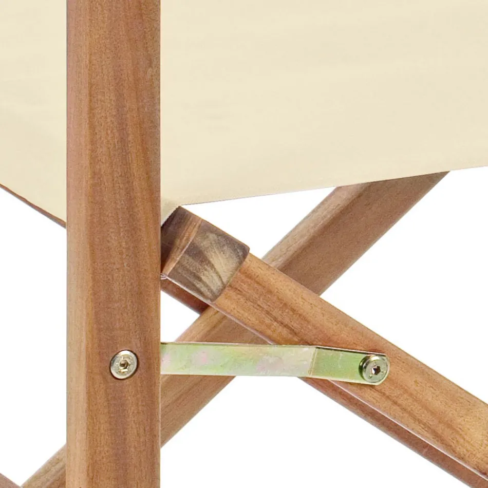 Direktørstol i Acacia Wood of Outdoor Design for Garden - Roxen Viadurini