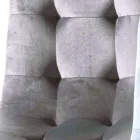 Pletbestandig polstret spisestol i fløjl, 4 stykker - Kylie Viadurini