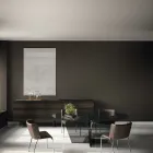 Spisestuestol med sæde betrukket med læder Lavet i Italien - Giulia Viadurini