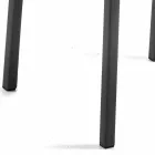 Design spisestue stol i økologisk læder Bessie XL, lavet i Italien Viadurini