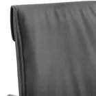 Design spisestue stol i økologisk læder Bessie XL, lavet i Italien Viadurini