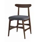 Polstret spisestuestol i massivt træ lavet i Italien - Salicornia Viadurini