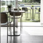 Spisestuestol i træ og metal Made in Italy 2 stk - Saffia Viadurini