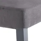 Spisestuestol i mikrofiber og træ Made in Italy 2 stk - Simonella Viadurini