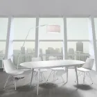 Spisestuestol i læder, polypropylen og metal 2 stk - Renella Viadurini