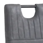 Spisestuestol i gammelt syntetisk læder 4 stykker - Cassandra Viadurini