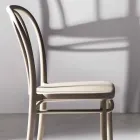 Spisestolstol i polypropylen, der kan stables op til 10 enheder, 4 stykker - Gaya Viadurini