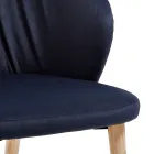 Spisestuestol i elegant moderne designstof - Reginaldo Viadurini