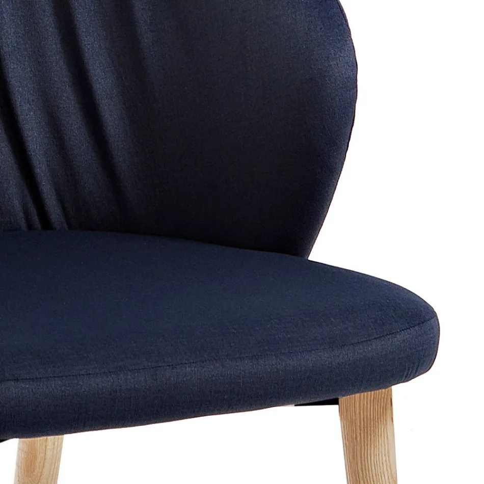 Spisestuestol i elegant moderne designstof - Reginaldo Viadurini