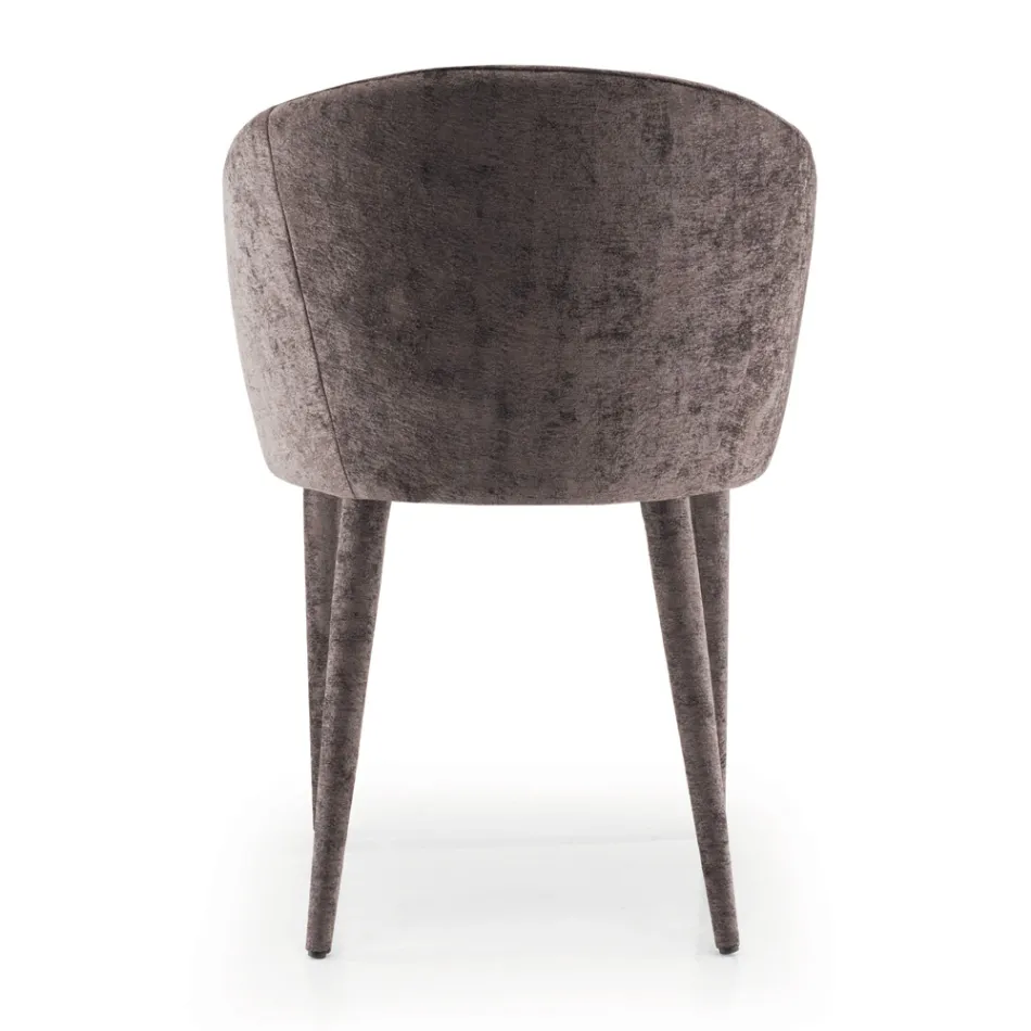 Spisestuestol betrukket med stof Made in Italy 4 stykker - Tagata Viadurini