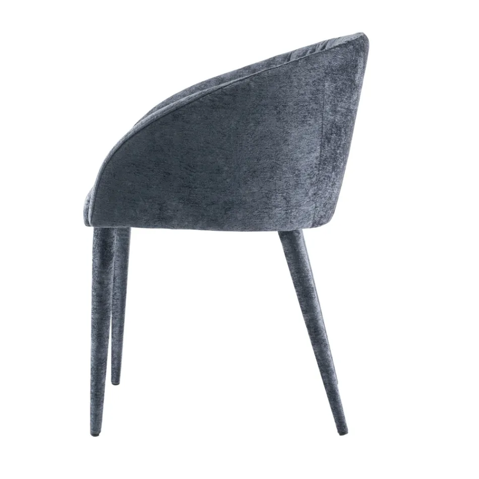 Spisestuestol betrukket med stof Made in Italy 4 stykker - Tagata Viadurini