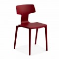 Udendørs stabelbare polypropylenstole fremstillet i Italien, 4 stykker - Claribel