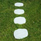 Have Steplight i form af sten Fluo Made in Italy 4 stykker - Sten Viadurini
