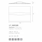 Selene Kunst &amp; Light Sconce med teksturerede paneler 140xH75 cm Viadurini