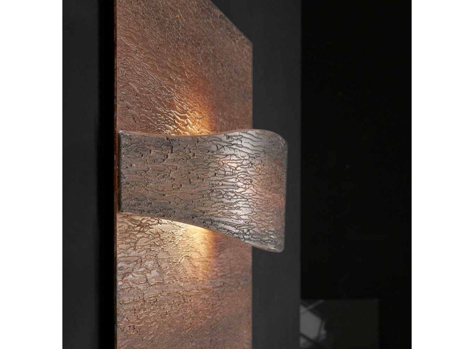 Selene Kunst &amp; Light Sconce med teksturerede paneler 140xH75 cm Viadurini