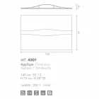 Selene Kunst &amp; Light Sconce med teksturerede paneler 140xH75 cm Viadurini