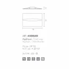 Selene Kunst &amp; Light applikationer med håndlavede tekstureret paneler Viadurini