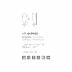 Selene Bloom applique glas håndlavet i Italien 12x11 H 28 cm Viadurini