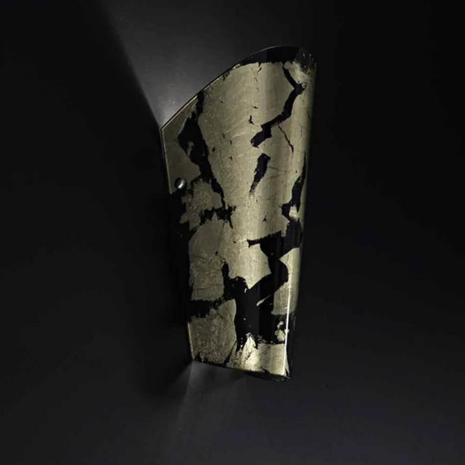 Selene Bloom applique glas håndlavet i Italien 12x11 H28cm Viadurini