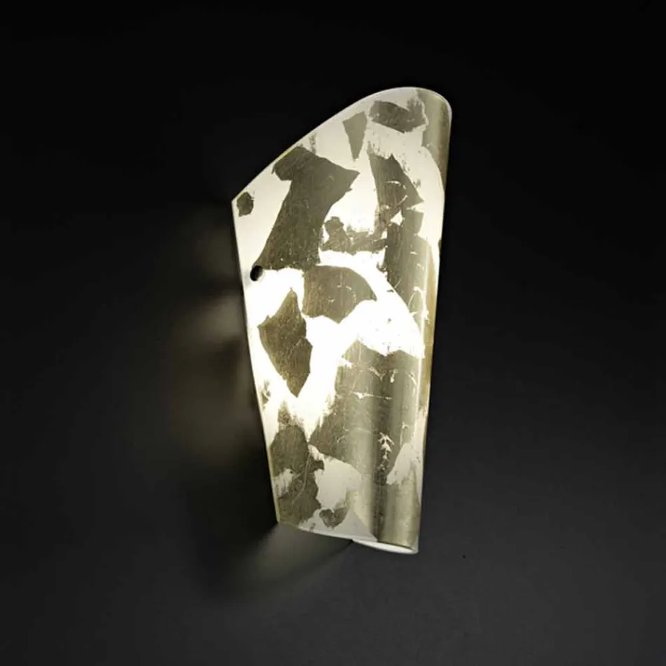 Selene Bloom applique glas håndlavet i Italien 12x11 H28cm Viadurini