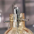 Selene Bossa Nova bordlampe Ø10 H 26cm i rav blæst glas Viadurini