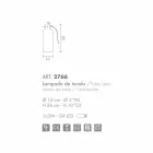 Selene Bossa Nova bordlampe Ø10 H 26cm i rav blæst glas Viadurini