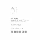 Selene Bossa Nova bordlampe Ø11 H16cm, blæst glas ametyst Viadurini